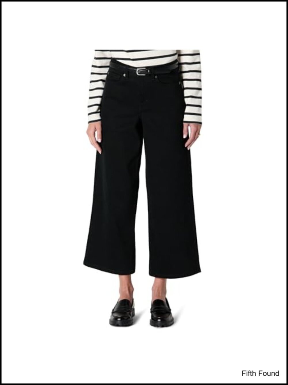 High-Rise Wide Leg Crop Jeans